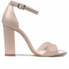 Sandales femme 1259 vernis beige nacré