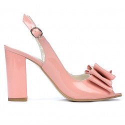 Sandales femme 1256 vernis rose