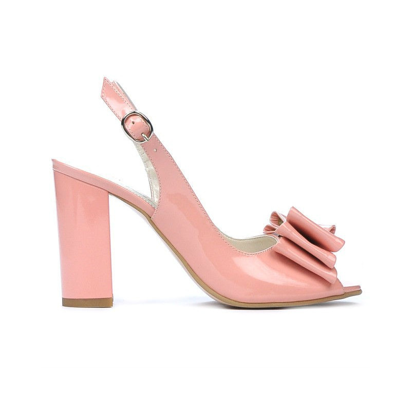 Sandales femme 1256 vernis rose