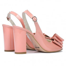 Sandales femme 1256 vernis rose