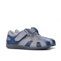 Chaussures petits enfants 07c indigo+gris