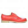Chaussures décontractées femme 678 rouge corail