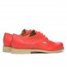 Chaussures décontractées femme 678 rouge corail
