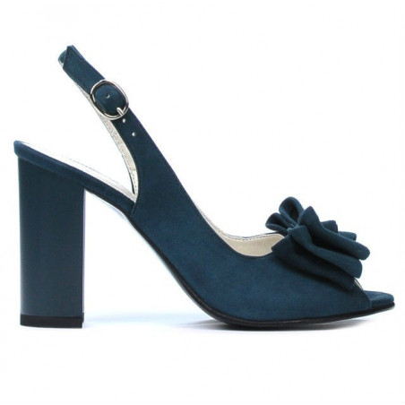Sandales femme 1256 turquoise antilope 01