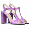 Sandales femme 1258 vernis violet clair