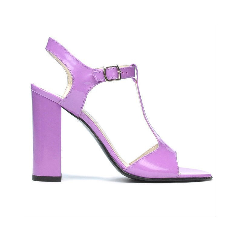 Sandales femme 1258 vernis violet clair
