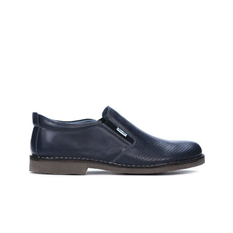 Chaussures décontractées homme 7200p indigo perforé