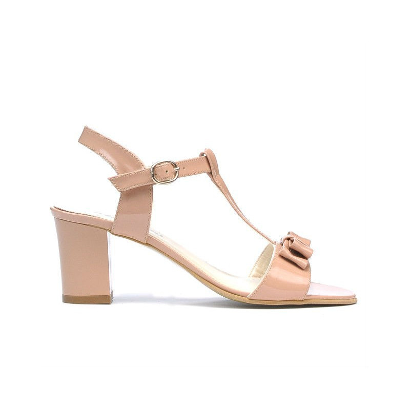 Sandales femme 1257 verni nude