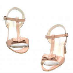 Sandales femme 1257 verni nude