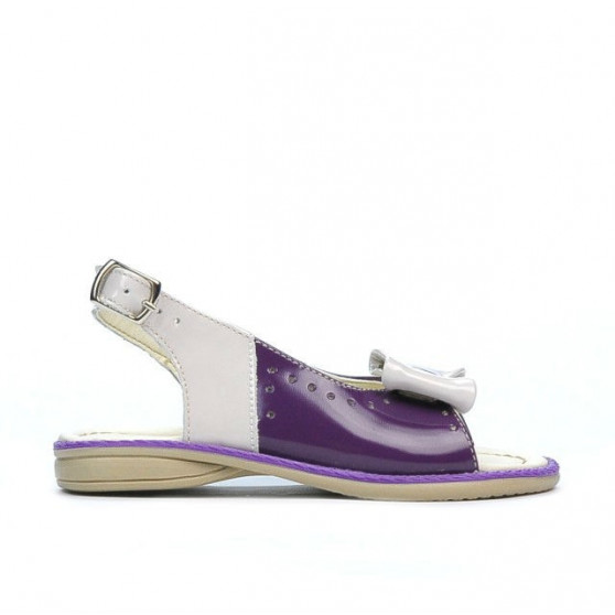 Sandales enfants petits 58c vernis violet+beige Sandales enfants petits 58c vernis violet+beige