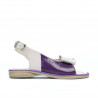 Sandales enfants petits 58c vernis violet+beige