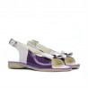 Sandales enfants petits 58c vernis violet+beige
