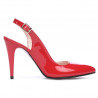Sandales femme 1249 vernis rouge