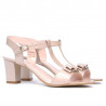Sandales femme 1257 vernis beige nacré