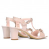 Sandales femme 1257 vernis beige nacré