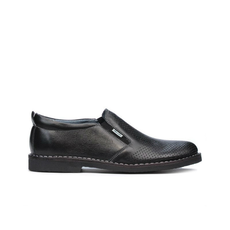 Chaussures casual homme (grandes tailles) 7200mp noir perforé