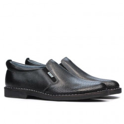 Chaussures casual homme (grandes tailles) 7200mp noir perforé