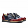 Chaussures enfants 154 vernis bordeaux combiné