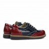 Chaussures enfants 154 vernis bordeaux combiné