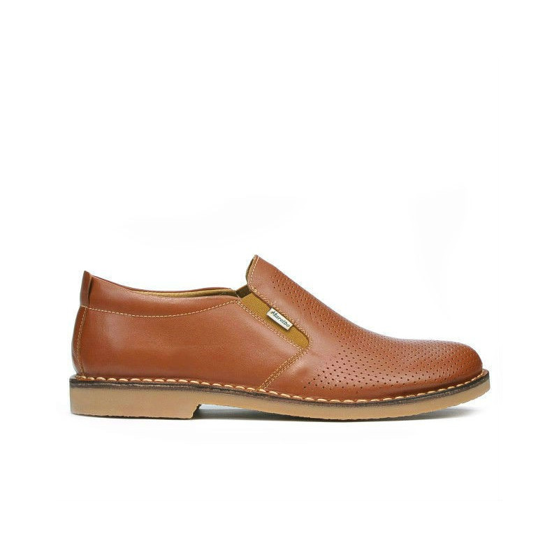 Chaussures casual homme (grandes tailles) 7200mp marron perforé