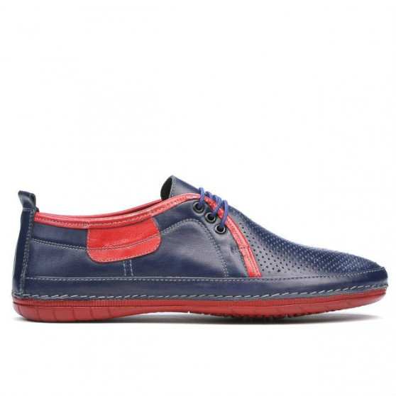 Mocassins hommes 865 indigo+rouge Mocassins hommes 865 indigo+rouge