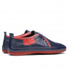 Mocassins hommes 865 indigo+rouge