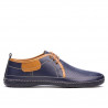 Mocassins homme 865 indigo+marron