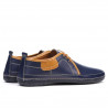 Mocassins homme 865 indigo+marron