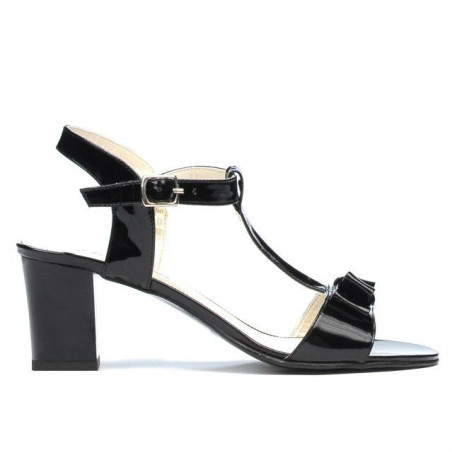 Sandales femme 1257 vernis noir