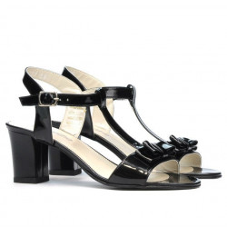 Sandales femme 1257 vernis noir