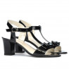Sandales femme 1257 vernis noir