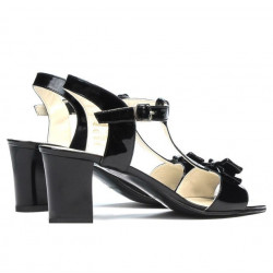Sandales femme 1257 vernis noir