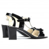 Sandales femme 1257 vernis noir