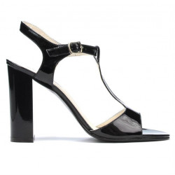 Sandales femme 1258 vernis noir