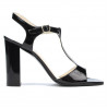 Sandales femme 1258 vernis noir