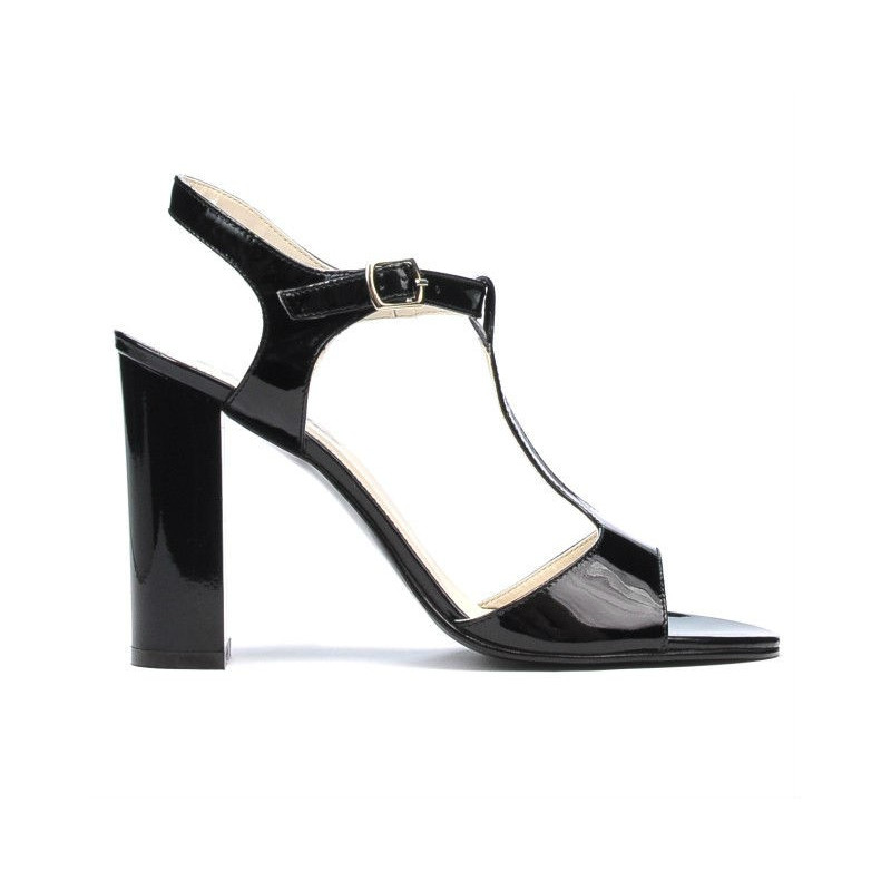 Sandales femme 1258 vernis noir