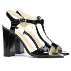 Sandales femme 1258 vernis noir