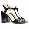 Sandales femme 1258 vernis noir