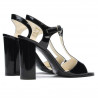 Sandales femme 1258 vernis noir