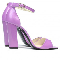 Sandales femme 1259 vernis violet clair
