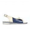 Sandales enfants petits 58c verni indigo+beige