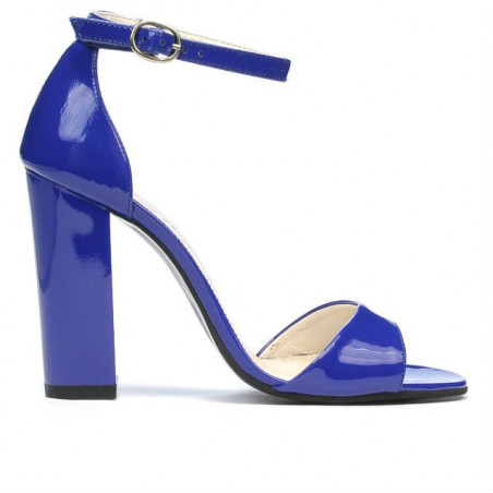 Sandales femme 1259 vernis bleu