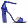 Sandales femme 1259 vernis bleu