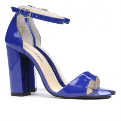 Sandales femme 1259 vernis bleu