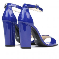Sandales femme 1259 vernis bleu