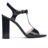 Sandales femme 1258 vernis indigo
