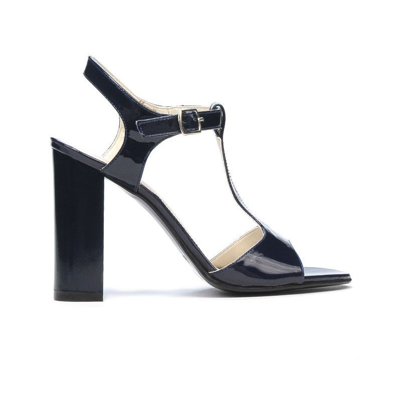 Sandales femme 1258 vernis indigo