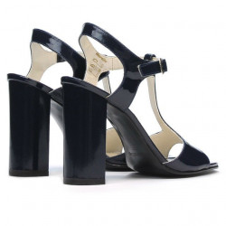 Sandales femme 1258 vernis indigo
