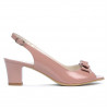 Sandales femme 1251 vernis rose pâle