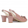Sandales femme 1251 vernis rose pâle
